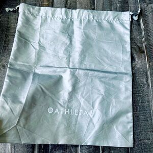 Athleta Drawstring Silver Travel Multipurpose Storage Bag